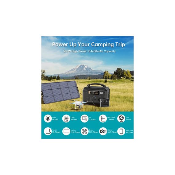 Зарядна станція Choetech BS004-EU-BK, 500W (BS004-EU-BK) | Зображення 5