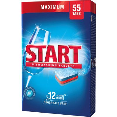 Таблетки для посудомоечных машин Start Maximum 55 шт. (4820207100077)