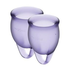 Набір менструальних чаш Satisfyer Feel Confident, Фіолетовий