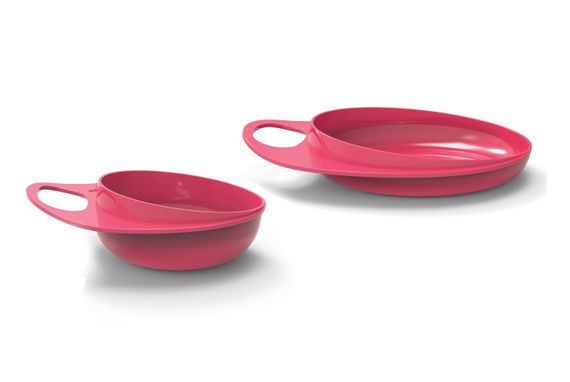 Тарелка для кормления Nuvita Easy Eating 2шт. Розовая, глубокая и мелкая NV8461Pink (NV8461Pink) | Зображення 2