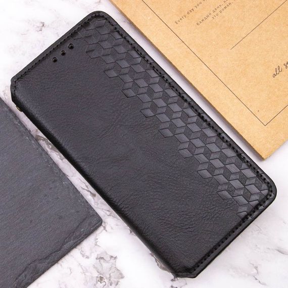 Кожаный чехол книжка GETMAN Cubic (PU) для Samsung Galaxy A14 4G/5G Штучна шкіра, Слот для візитки, Чорний | Зображення 6