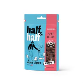 Лакомство для щенят Half&Half с говядиной 100 гр