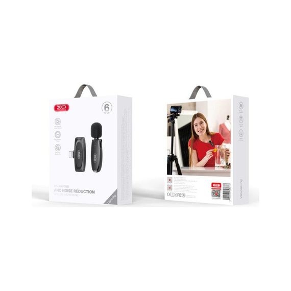 Мікрофон XO MKF08B з придушенням шуму lightning Black (XO MKF08B-IP) | Зображення 3