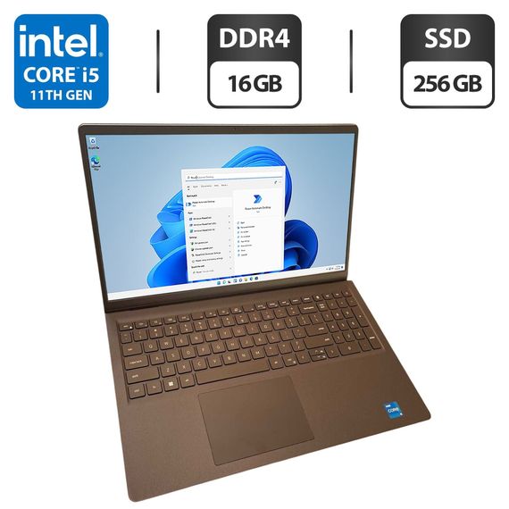 Ультрабук Dell Vostro 15 3510 / 15.6" (1920x1080) IPS / Intel Core i5-1135G7 (4 (8) ядра по 2.4 - 4.2 GHz) / 16 GB DDR4 / 256 GB SSD / Intel Iris Xe Graphics / WebCam б/в