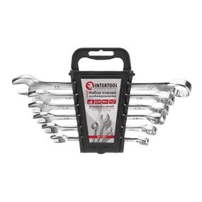 Набір ключів комбінованих 6 од., 8-17 мм, Cr-V INTERTOOL HT-1201