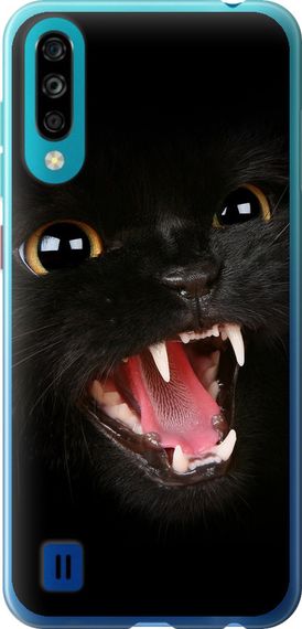 Чехол на ZTE Blade A7 2020 Чёрная кошка "932u-2108-17620"