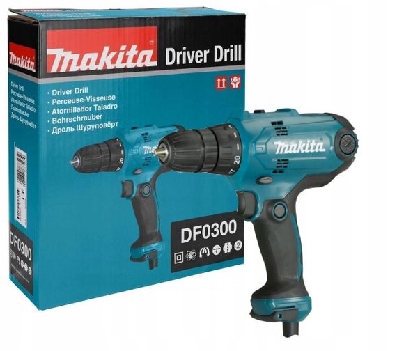 Шурупокрут мережевий Makita DF0300 (56 Нм, 0.8-10 мм, 320 Вт) | Зображення 7