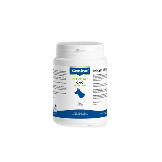 Мінеральний комплекс Canina Petvital GAG для собак для суглобів і тканин глюкозамін з екстрактом мідій 180 г 180 табл. | Зображення 3