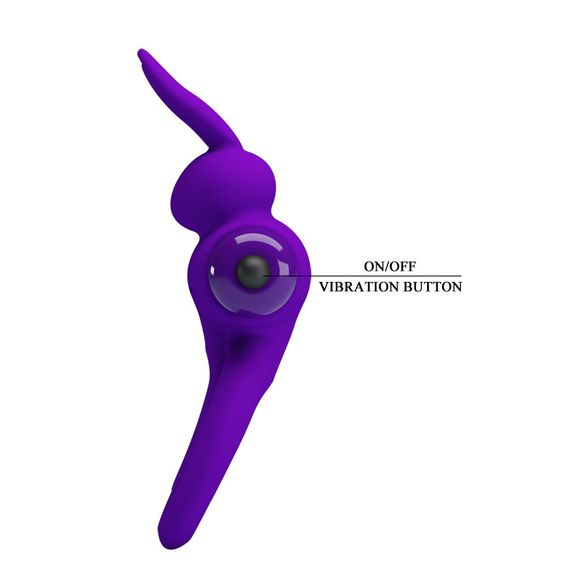 Эрекционное кольцо - Pretty Love Vibrant Penis Ring III Purple sexstyle | Зображення 3