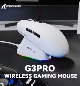 Ігрова миша Attack Shark G3 Pro  White бездротова