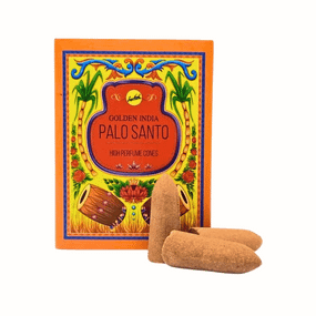Аромаконуси зворотнього потоку Пало Санто  Back Flow cones Palo Santo 10 шт. в уп. Sreevani 8906037224735