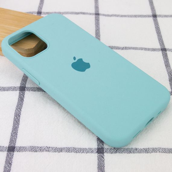 Чохол Silicone Case Full Protective (AA) для Apple iPhone 13 (6.1") Бірюзовий / Marine Green | Зображення 1