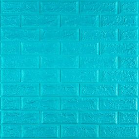 3D панель самоклеющаяся 700х770х5мм кирпич Бирюза (002-5) SW-00000084