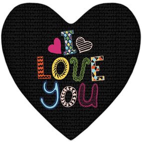 Подушка сердце I love you 37x37 см (4PS_17L004)