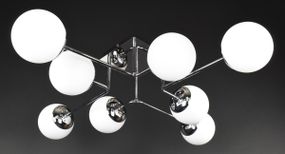 Люстра стельова на 8 лампочок 27272 Хром 20х88х88 см.