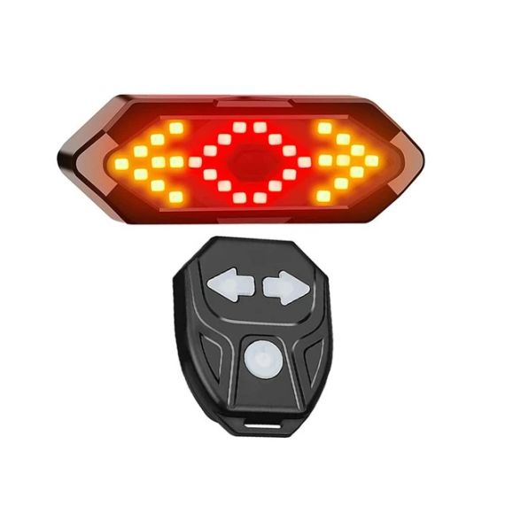 Велосипедний габарит FY-1820 з поворотною функцією (red+yellow)