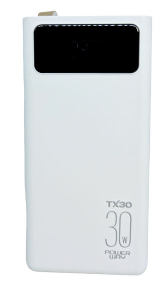 Power Bank 30000 mAh 2А реальна ємність Tx30 зарядка зовнішній акумулятор павербанк сертифікований | Зображення 4