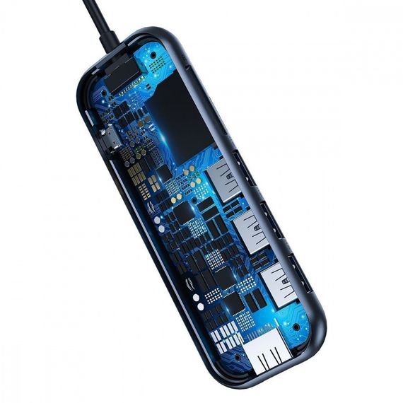 USB-Хаб Baseus Multi-functional (Type-C to 3xUSB3.0+HD4K+SD/TF+PD) | Зображення 3