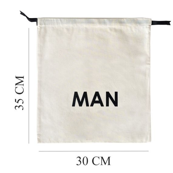 Мішок бавовняний для речей 30х35 см Man (світлий) | Зображення 1