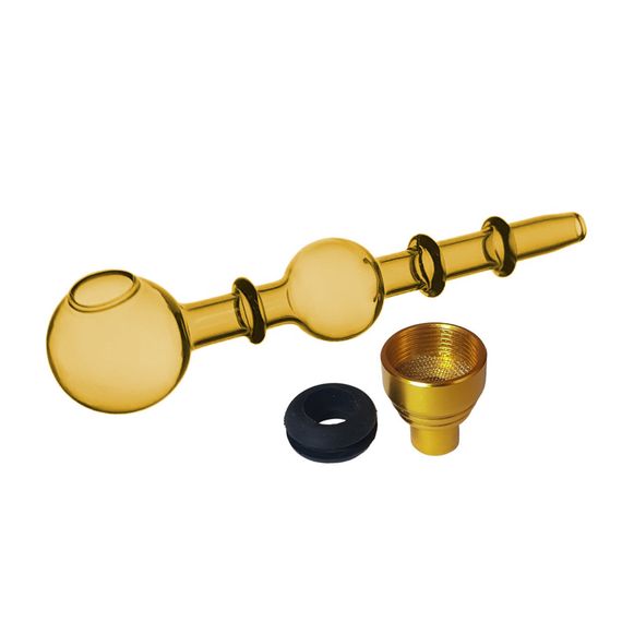 Скляна Трубка Вапорайзер "Oil pipe Bamboo Yellow" | Зображення 1