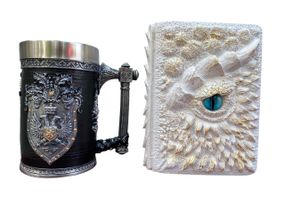 Подарунковий набір Кухоль 3D Щит і Корона та Блокнот 3D «Око Крижаного Хранителя»