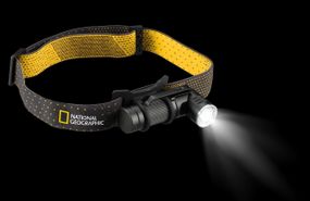Ліхтар налобний туристичний для риболовлі National Geographic Iluminos Led Flashlight head mount 450 lm