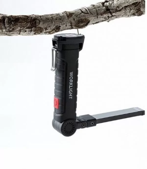 Светодиодный фонарь кемпинг W51 SMD + COB, красный  + белый, магнит, крючок, ЗУ microUSB | Зображення 1