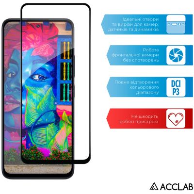 Стекло защитное ACCLAB Full Glue Xiaomi Redmi 13 Black (1283126592904) | Зображення 4