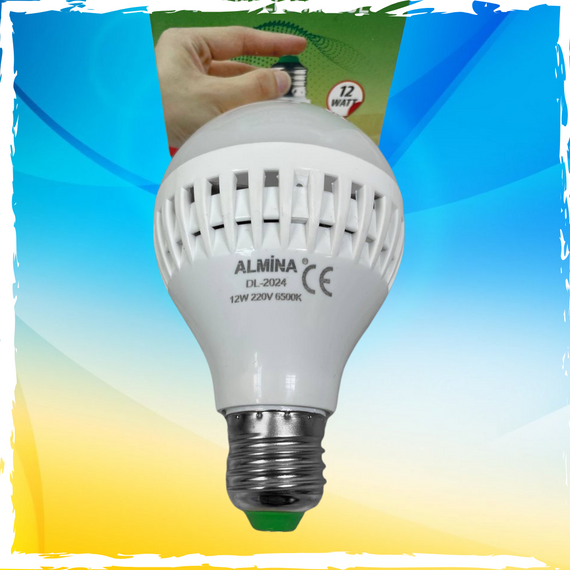 Лампочка акумуляторна Almina DL, 12W. Світлодіодна лампочка на 12В. | Зображення 2