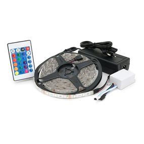Комплект світлодіодної стрічки 5050 RGB 5 метрів, пульт, блок живлення