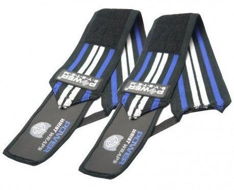 Кистьові бинти Power System PS-3500 Wrist Wraps  Blue/Black | Зображення 1
