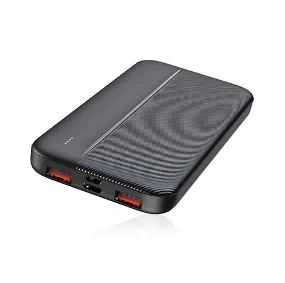 Зовнішній акумулятор Power Bank Lenyes PX163 10000 mAh li-ion два usb виходу 136х68х15 6 мм | Зображення 2