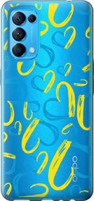 Чехол на Oppo Reno5 Сердца UA "5292u-2206-17620"