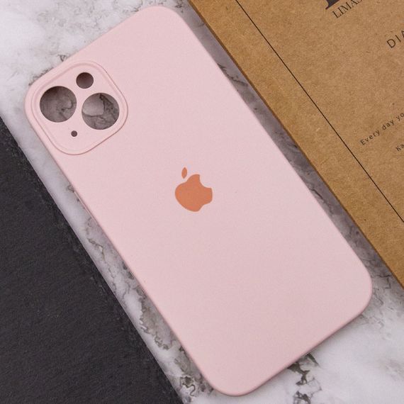 Чехол Silicone Case Full Camera Protective (AA) для Apple iPhone 15 (6.1") Розовый / Chalk Pink | Зображення 4