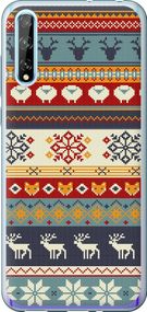 Чехол на Huawei P Smart S Рождественский орнамент "3303u-1813-17620"