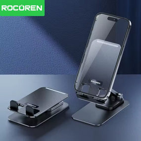 Тримач підставка для телефону Rocoren алюмінієвий регульований, що обертається