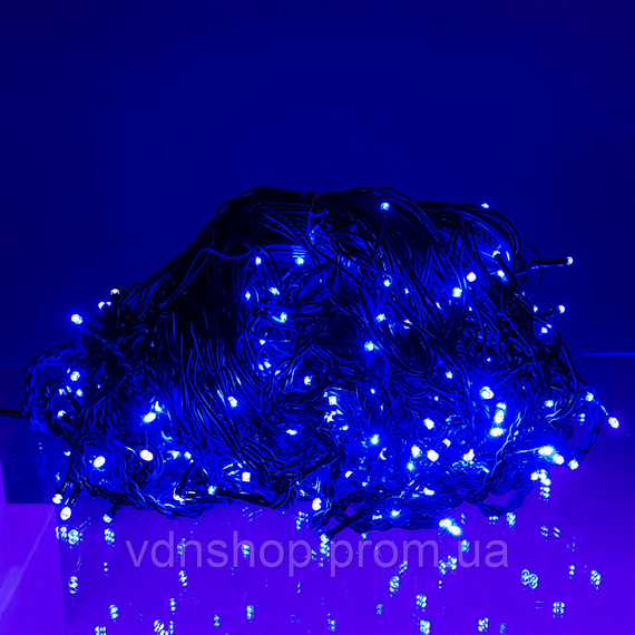 Уличная гирлянда Бахрома 25 м 405 LED черный провод Синий 25MBBL | Зображення 1