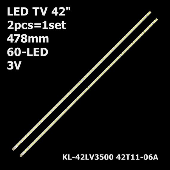 LED підсвітка TV 42LV3550 42LV5500 42T11-06a 74.42T13.001-0-CS1 2шт.
