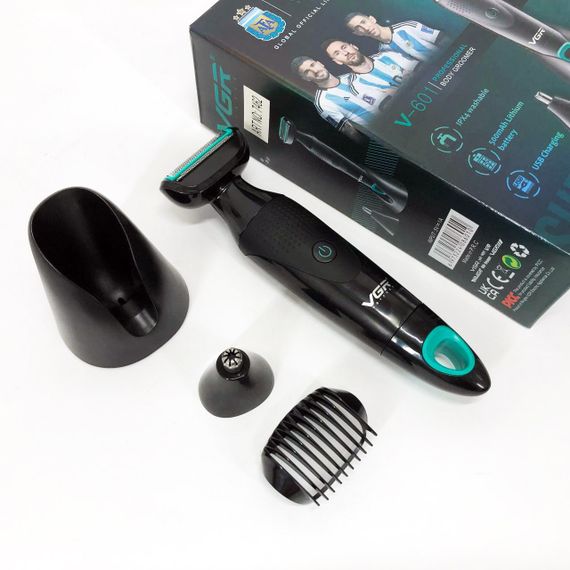 Профессиональная мужская бритва с триммером VGR V-601, Триммеры для бритья мужские профессиональные MT-15 | Зображення 5