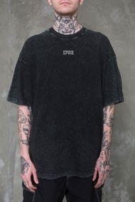 Виварена Оверсайз Футболка Without Washed З Принтом 1702 Black