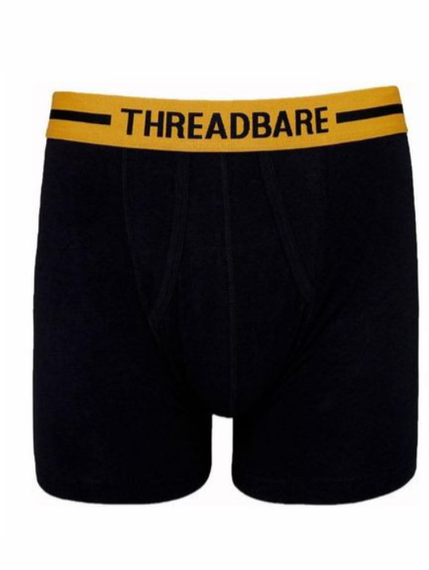 Набір чоловічих анатомічних трусів боксерів Threadbare Black Hipster  Boxers 3 шт в наборі | Зображення 2