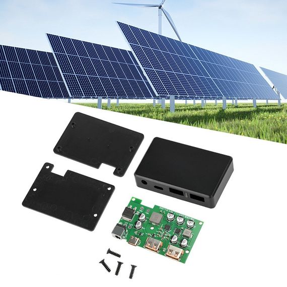 Модуль DC-DC стабілізатор напруги сонячної панелі USB+DC+Type-C QC/PD драйвер для сонячних батарей