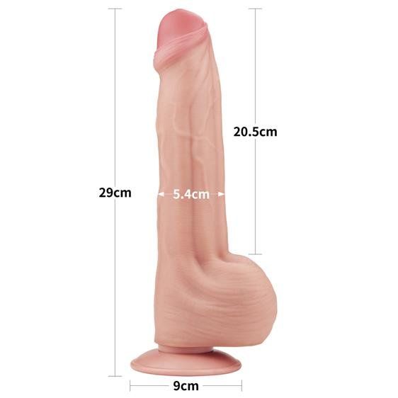 Фалоімітатор - Sliding-Skin Dual Layer Dong 11.5" Flesh | Зображення 2