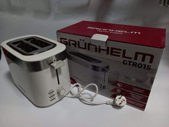 Тостер GTR015 білий 750 Вт Grunhelm | Зображення 4