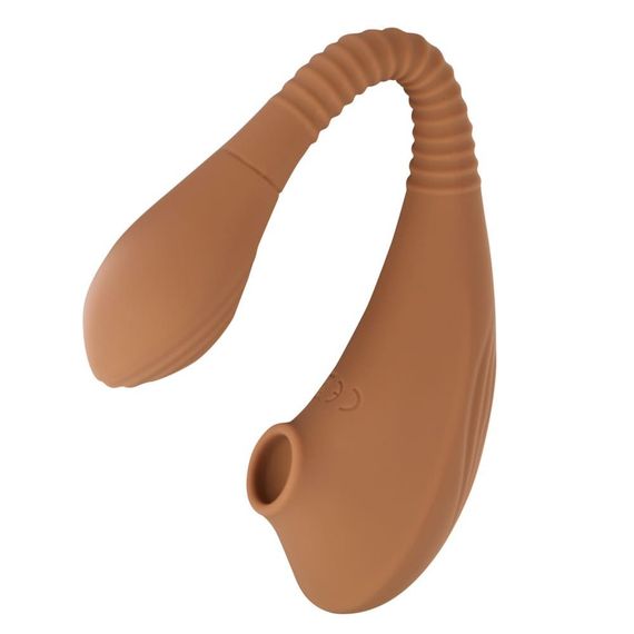 Вакуумний стимулятор для клітор Sweet Em Velvet Lure коричневий USB sexstyle | Зображення 4