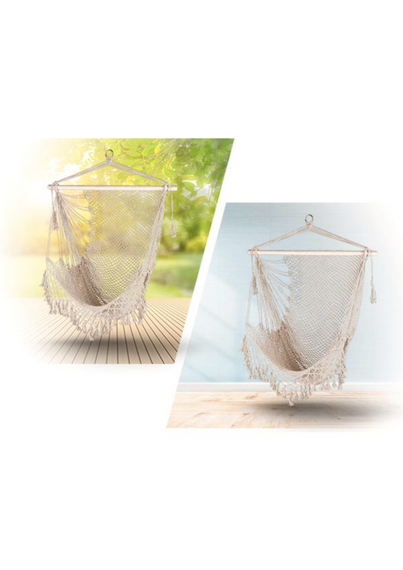 Кресло-гамак Outtec Boho подвесное бежевый | Зображення 4