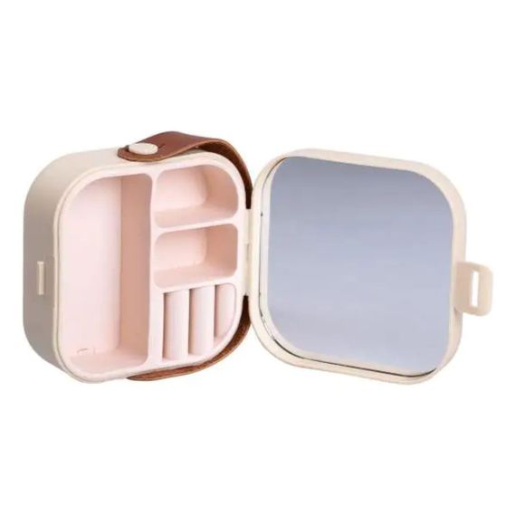 Шкатулка для украшений 9×9×3.8 см мини органайзер для ювелирных изделий HP-5-27BE | Зображення 2