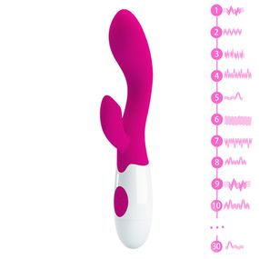 Вібратор (для точки G + клітор)  Універсальний. Малиновий 1215 АAА-2