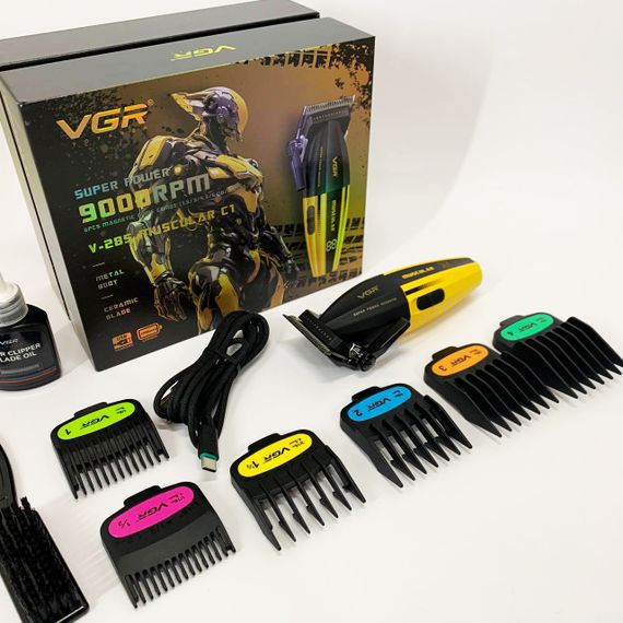 Електрична машинка з насадкою для бороди VGR V-285, Професійна бритва-машинка для стрижки волосся JE-16 | Зображення 7