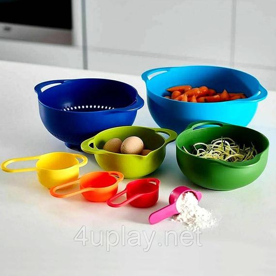 Набор мисок для приготовления пищи Joseph Joseph DUO из 8 предметов Джозеф Джозеф 40115 Оригинал | Зображення 5